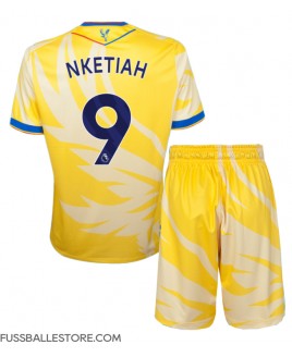 Günstige Crystal Palace Eddie Nketiah #9 Auswärts Trikotsatzt Kinder 2024-25 Kurzarm (+ Kurze Hosen)